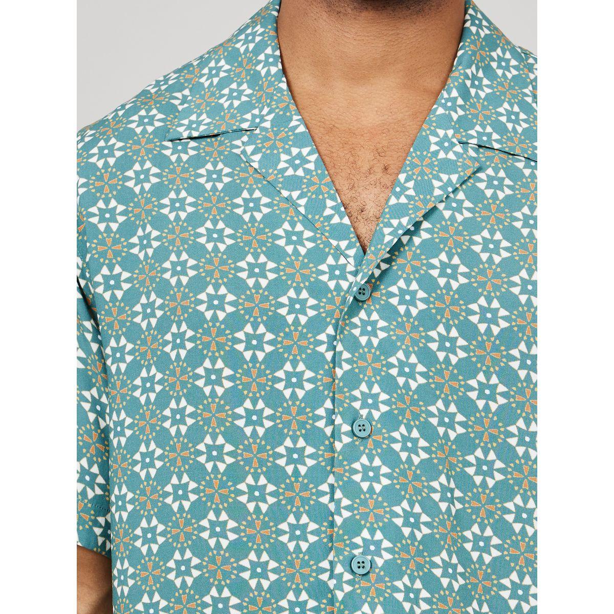 Styli Limited Geo Print Cuban Collar Relaxed Fit Shirt-men-clothing-shirts-image-3