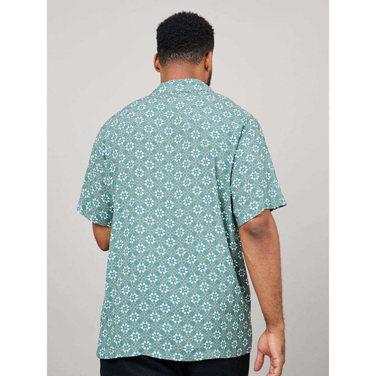 Styli Limited Geo Print Cuban Collar Relaxed Fit Shirt-men-clothing-shirts-image-4