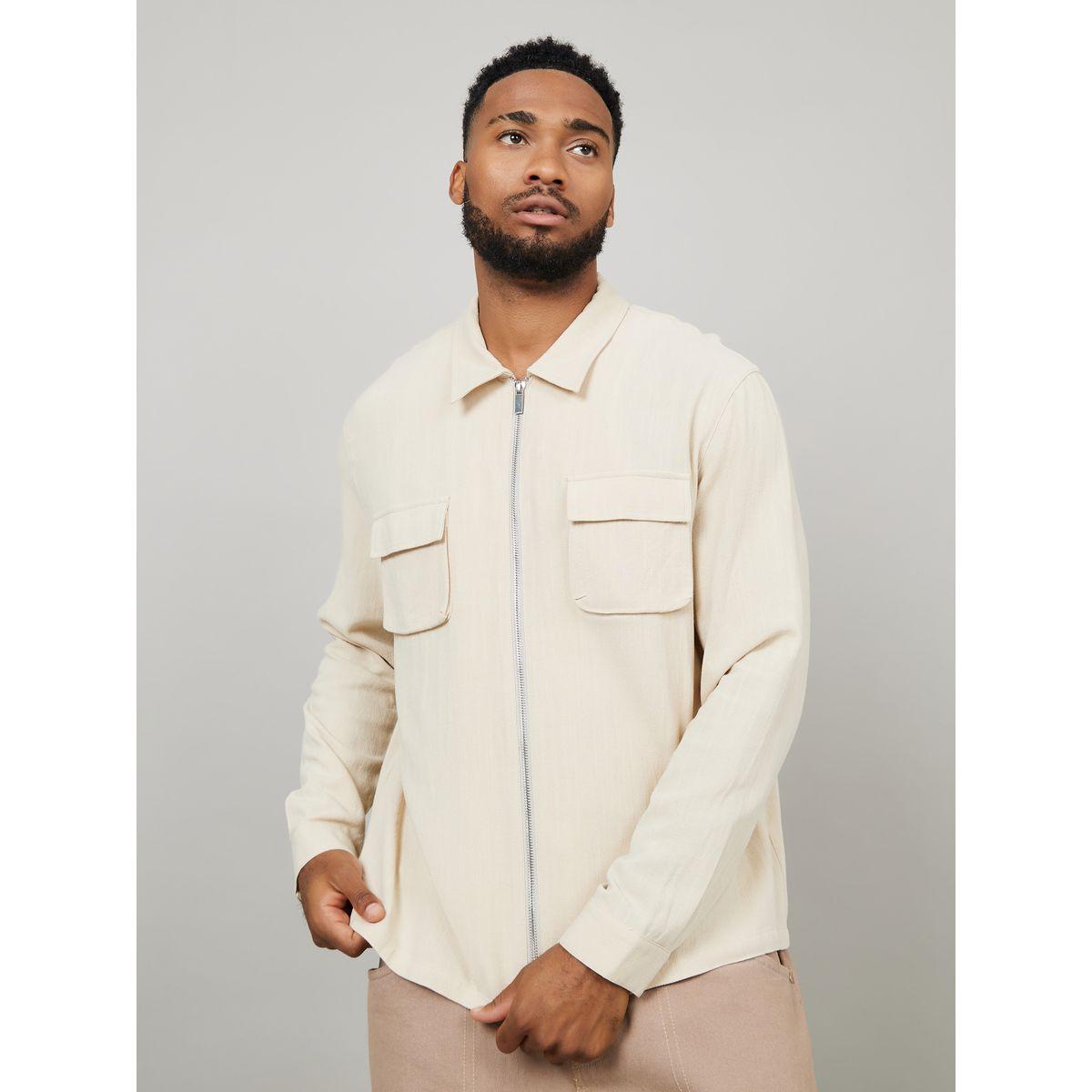 قميص كتان بقصة واسعة-men-clothing-shirts-image-1