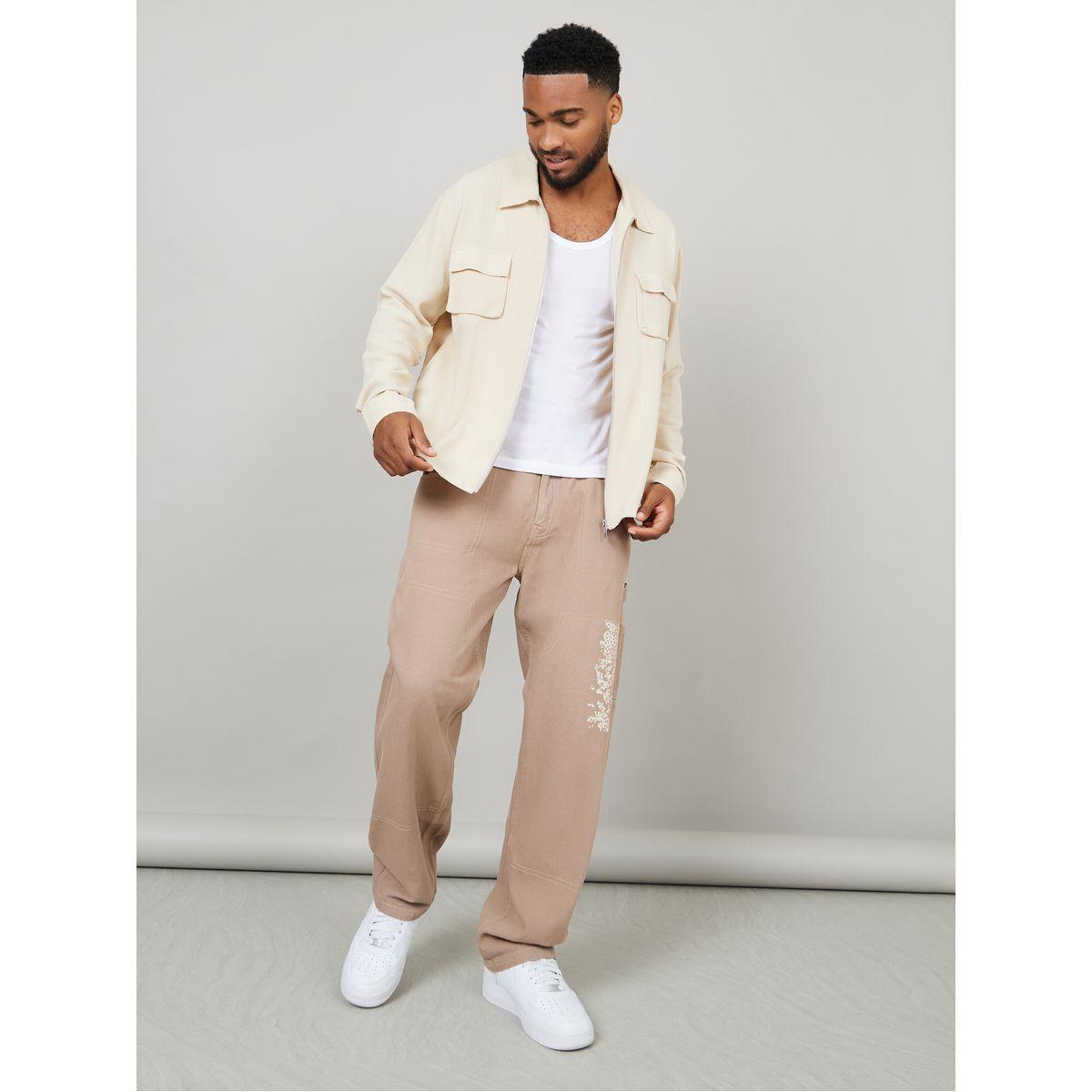 قميص كتان بقصة واسعة-men-clothing-shirts-image-2