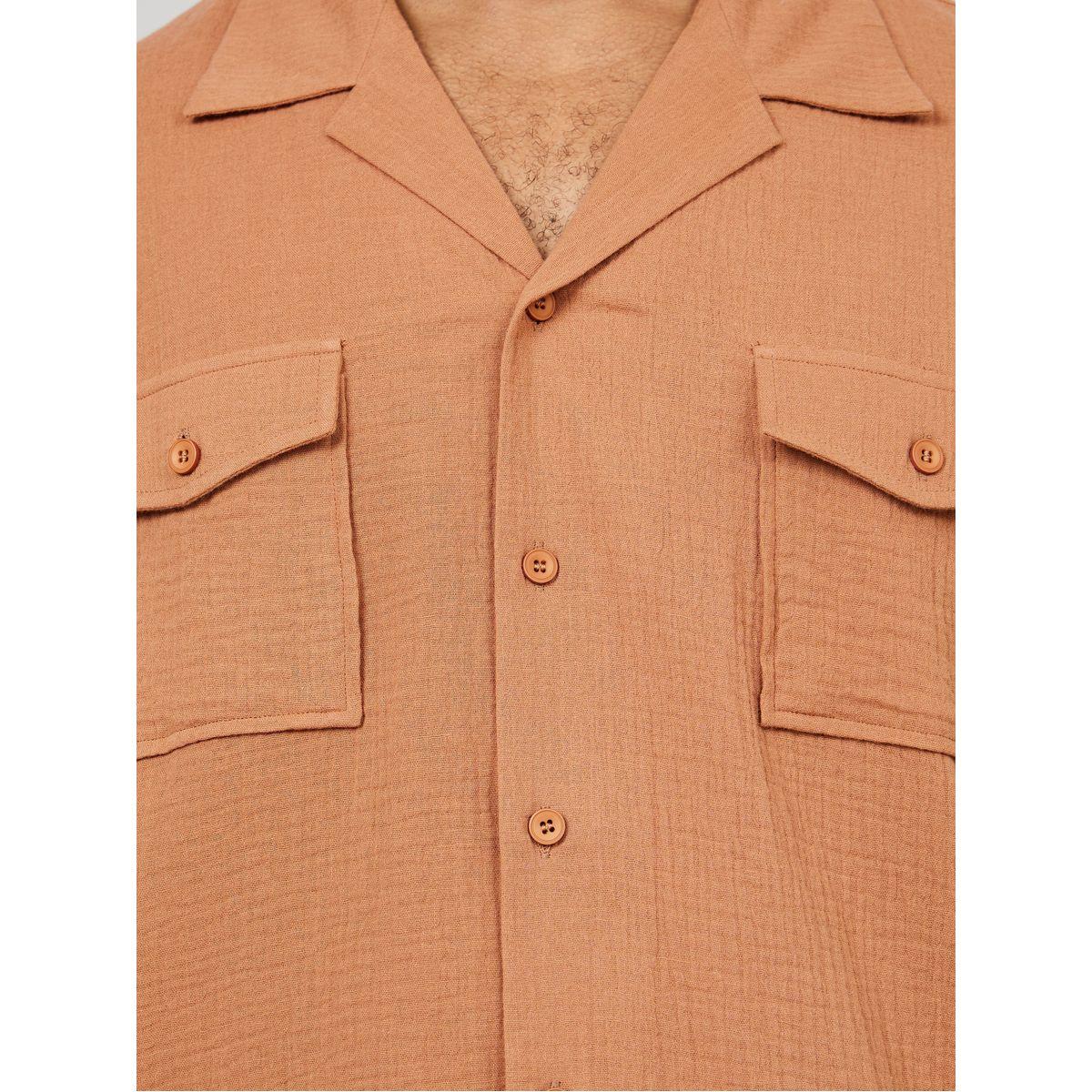 Styli Limited Premium Crinkled Cotton Cuban Collar Shirt-men-clothing-shirts-image-3
