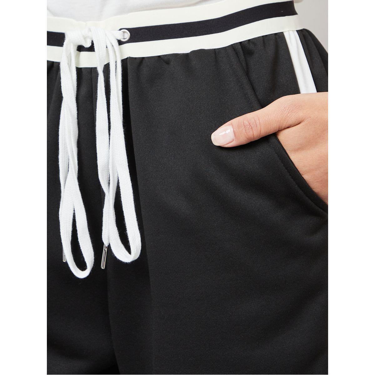 Styli Side Stripe Drawstring Detail Joggers-women-clothing-bottoms-joggers-image-3