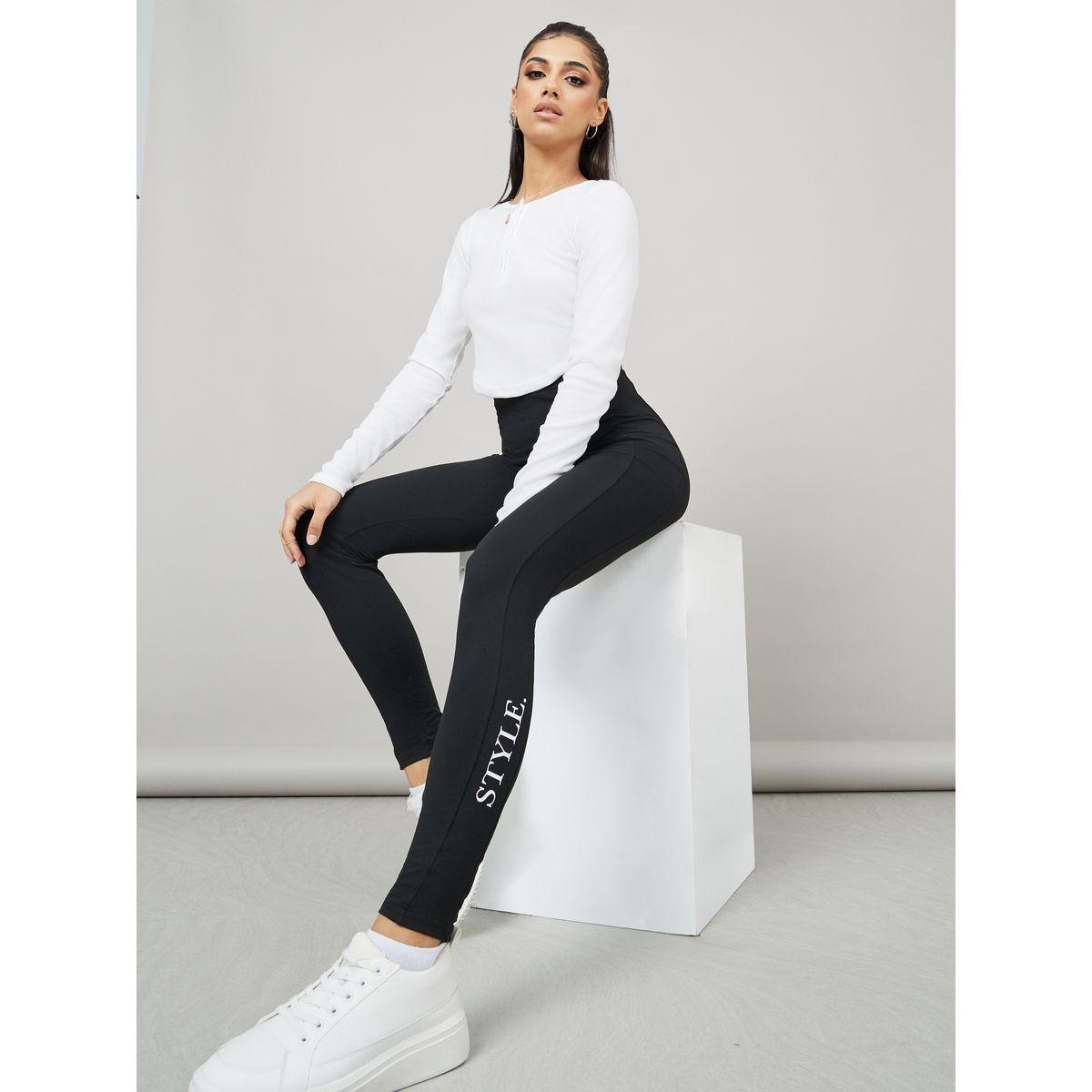ليقنز مطبع بكتابة جانبية-women-clothing-bottoms-leggings-image-1