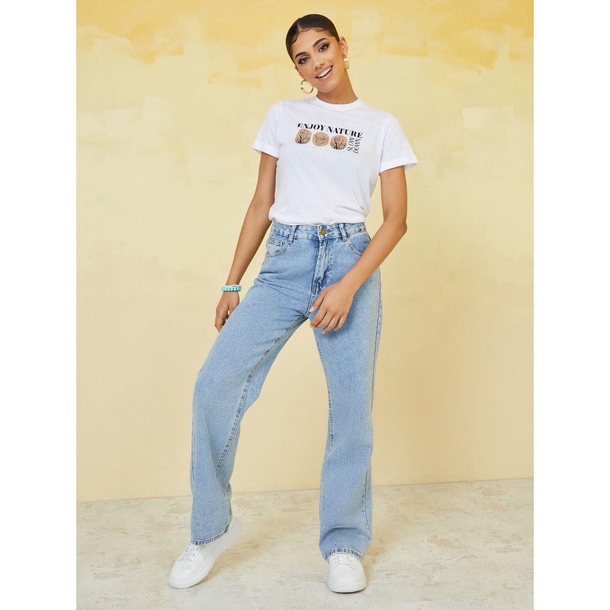 Styli Regular Fit Slogan Graphic T-Shirt-women-clothing-tshirts-image-2