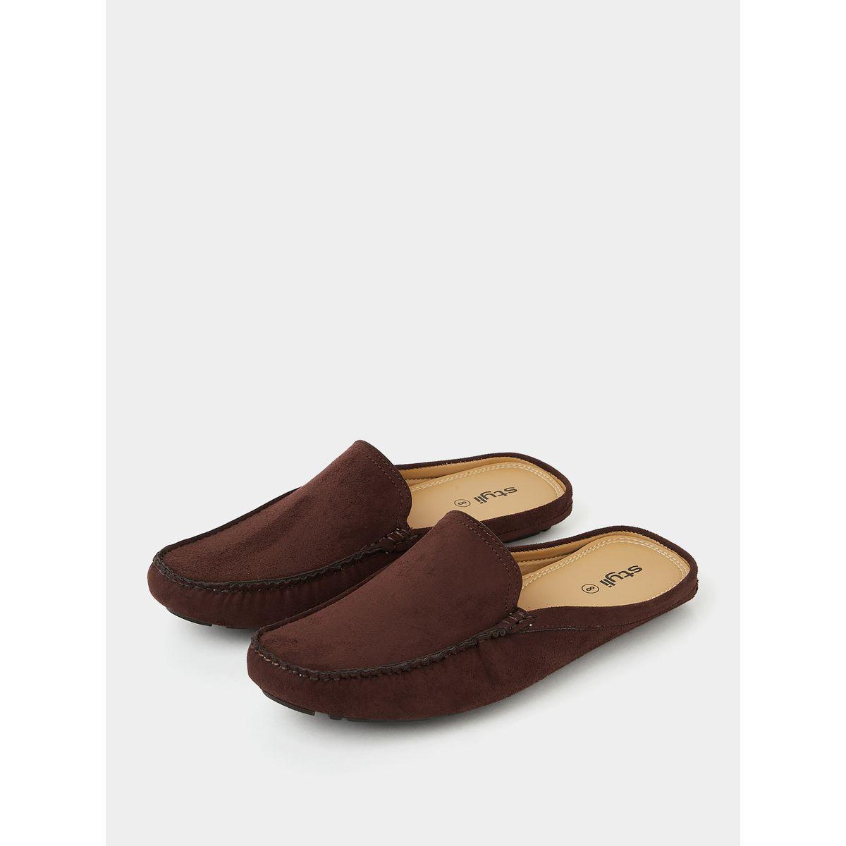 Styli Faux Suede Open Back Shoes-men-shoes-loafersandmoccasins-image-2
