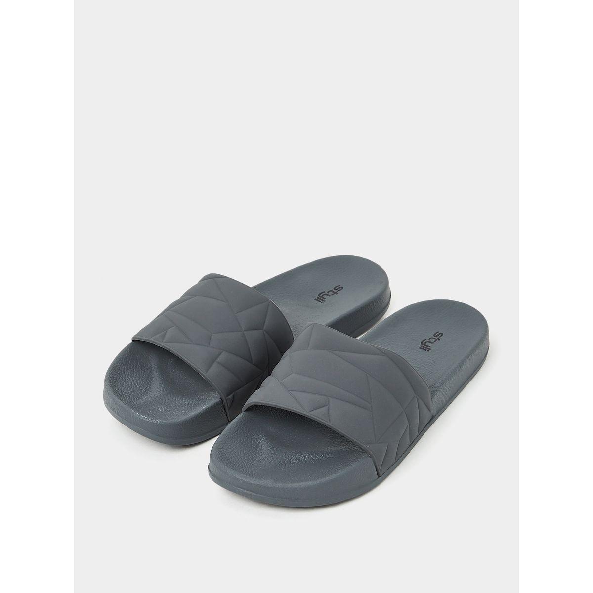 Styli Textured Open Toe Slip On Slides-men-shoes-flipflopsandslides-image-2