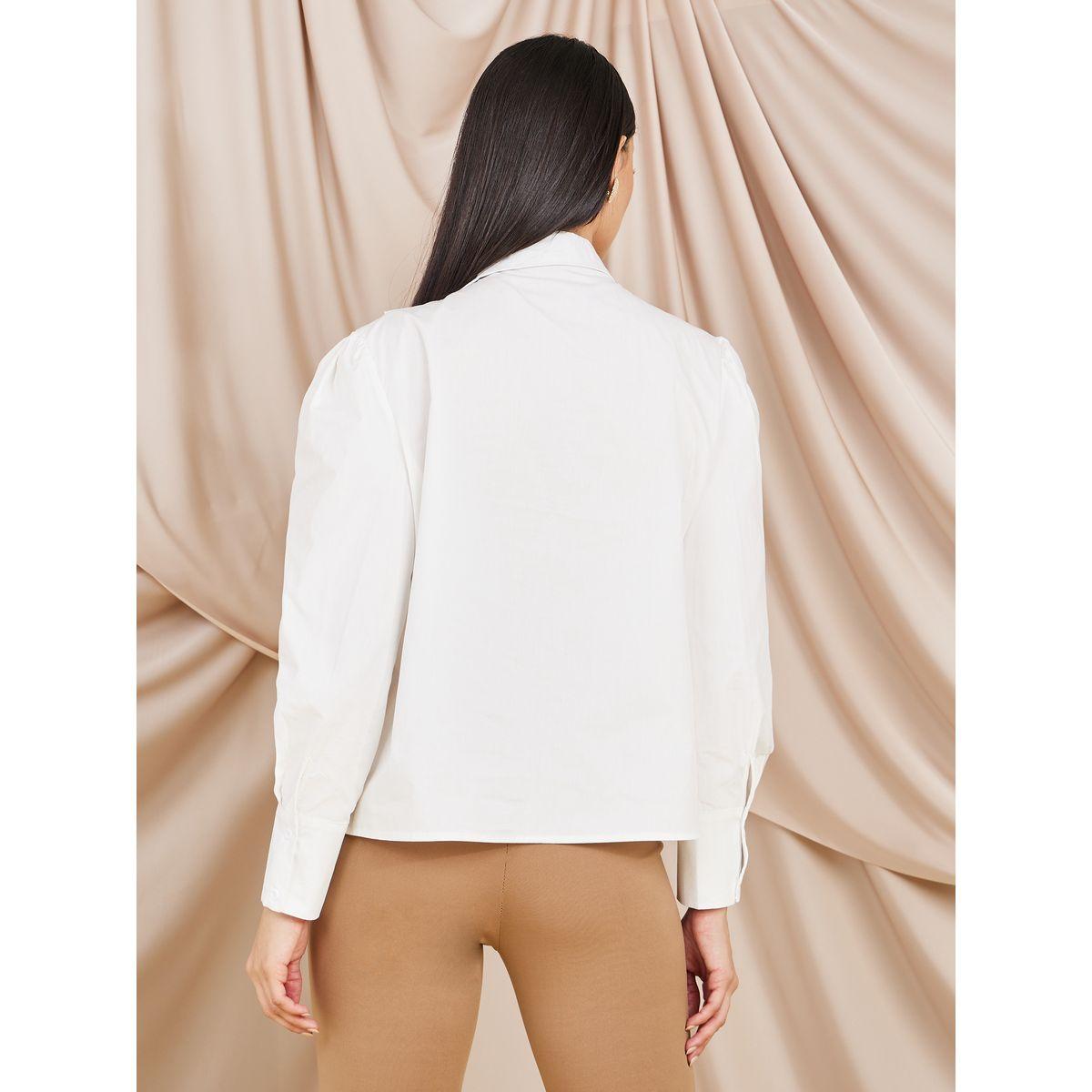 Styli Regular Fit Tie-Up Neck Ruffle Detail Blouse-women-clothing-shirtsandblouses-blouses-image-5