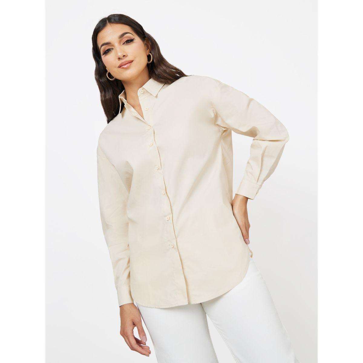 Styli Oversized Drop Shoulder Curved Hem Shirt-women-clothing-shirtsandblouses-shirts-image-1