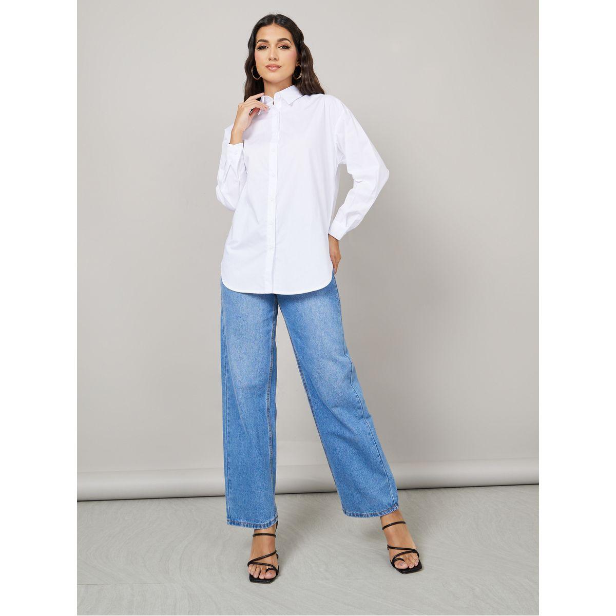 Styli Oversized Drop Shoulder Curved Hem Shirt-women-clothing-shirtsandblouses-shirts-image-2