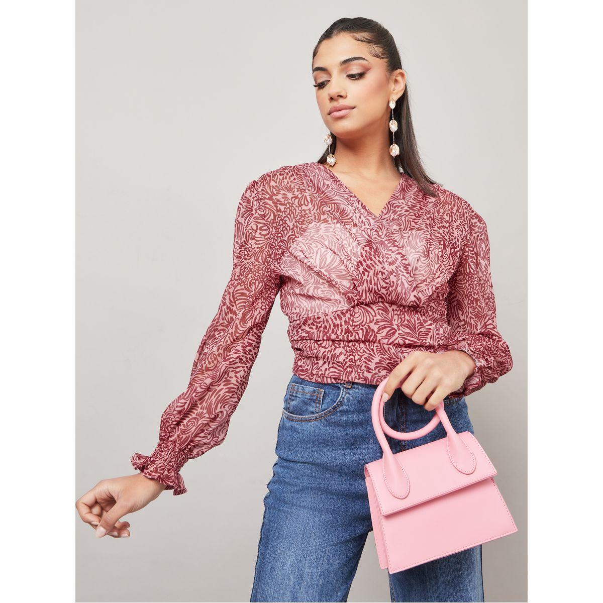 Styli Regular Fit Paisley Print Wrap Top-women-clothing-shirtsandblouses-blouses-image-1