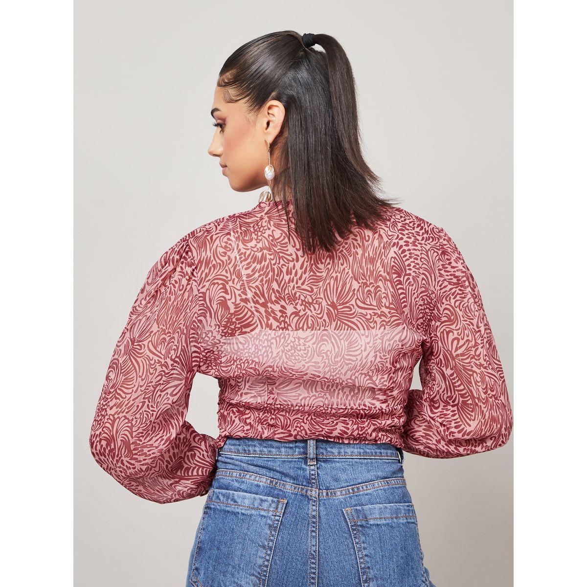 Styli Regular Fit Paisley Print Wrap Top-women-clothing-shirtsandblouses-blouses-image-4