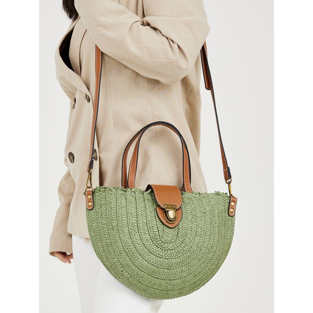 Styli Contrast Strap Zip Closure Bag-women-bagsandwallets-handbags-image-3
