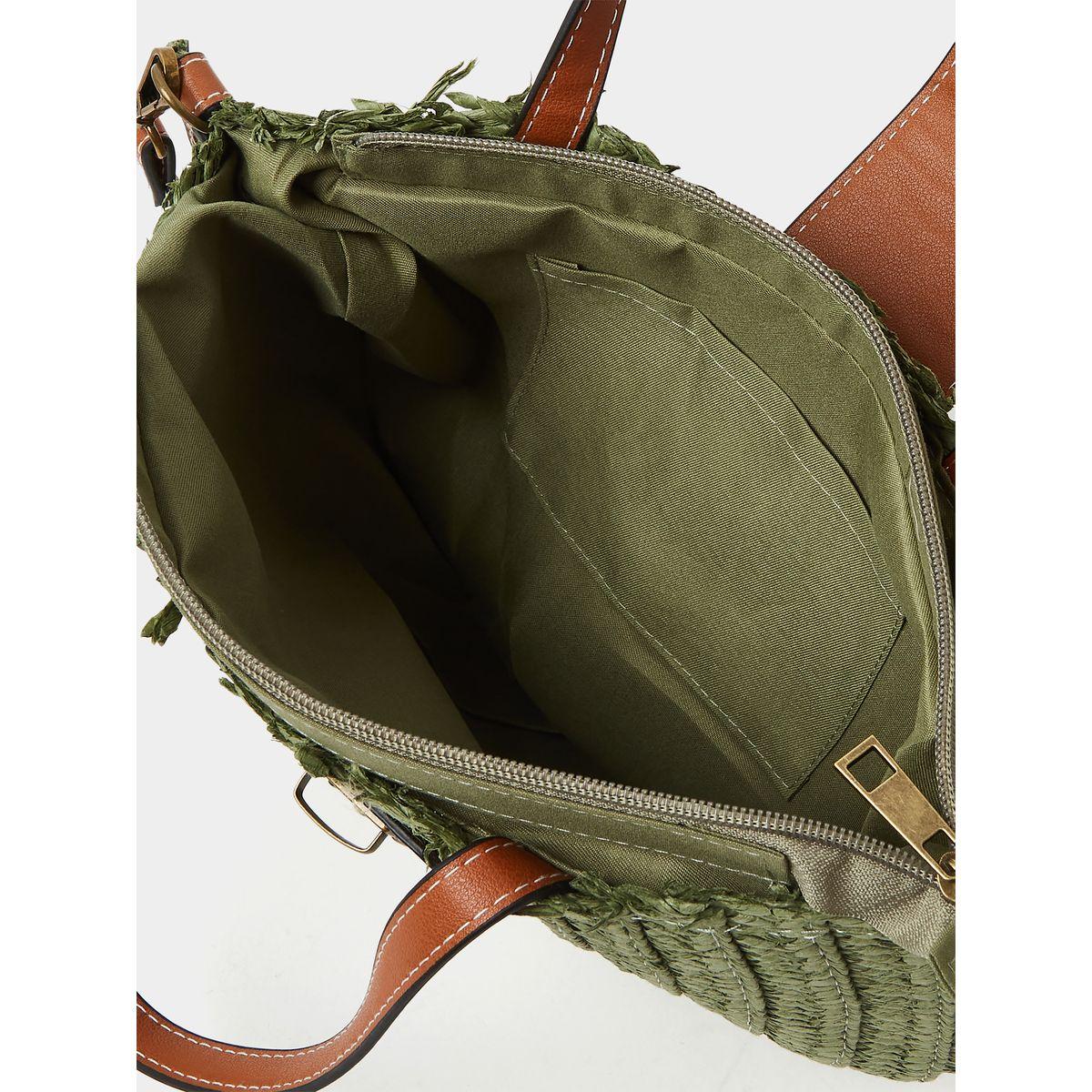 Styli Contrast Strap Zip Closure Bag-women-bagsandwallets-handbags-image-4