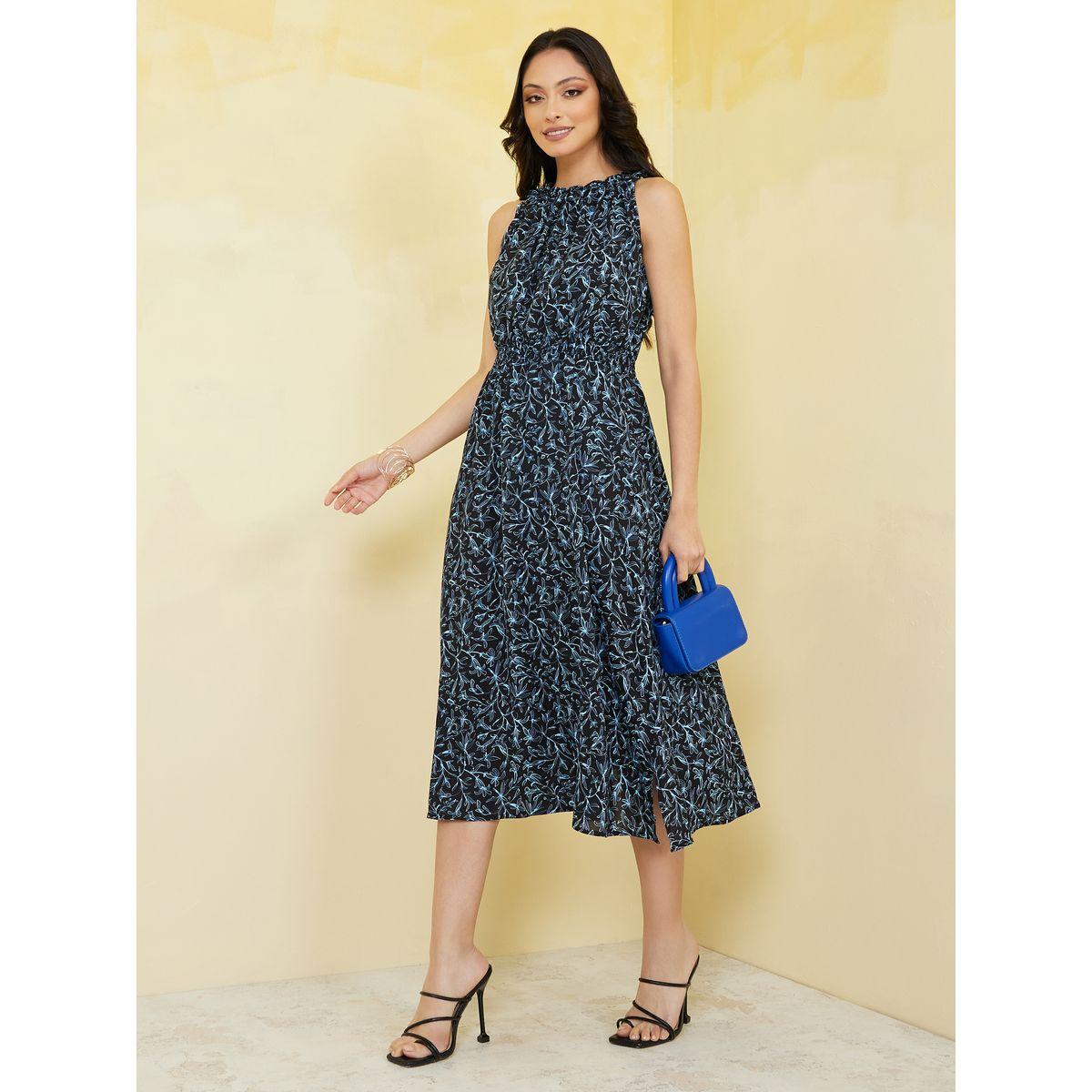 Styli Sleeveless All Over Print A-Line Midi Dress-women-clothing-dresses-image-2
