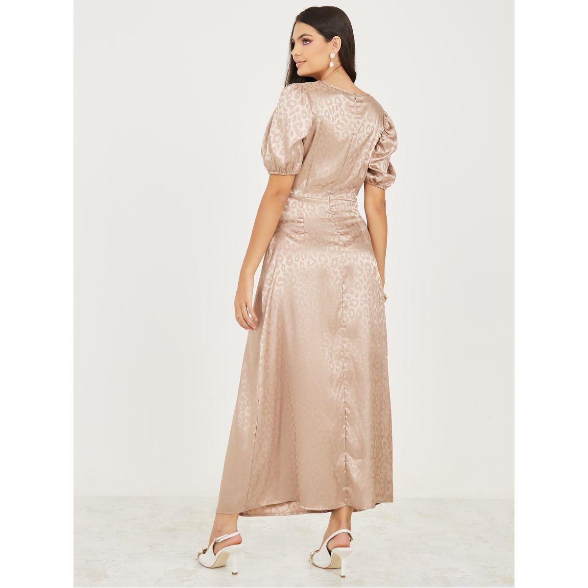 Styli Jacquard Print A-Line Maxi Dress-women-clothing-dresses-image-4