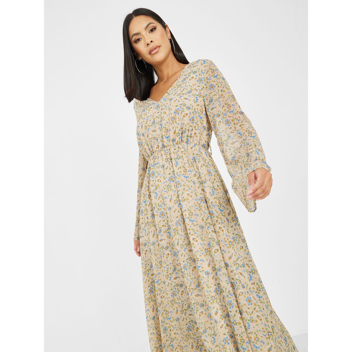 فستان طويل مطبع بالكامل-women-clothing-dresses-image-2