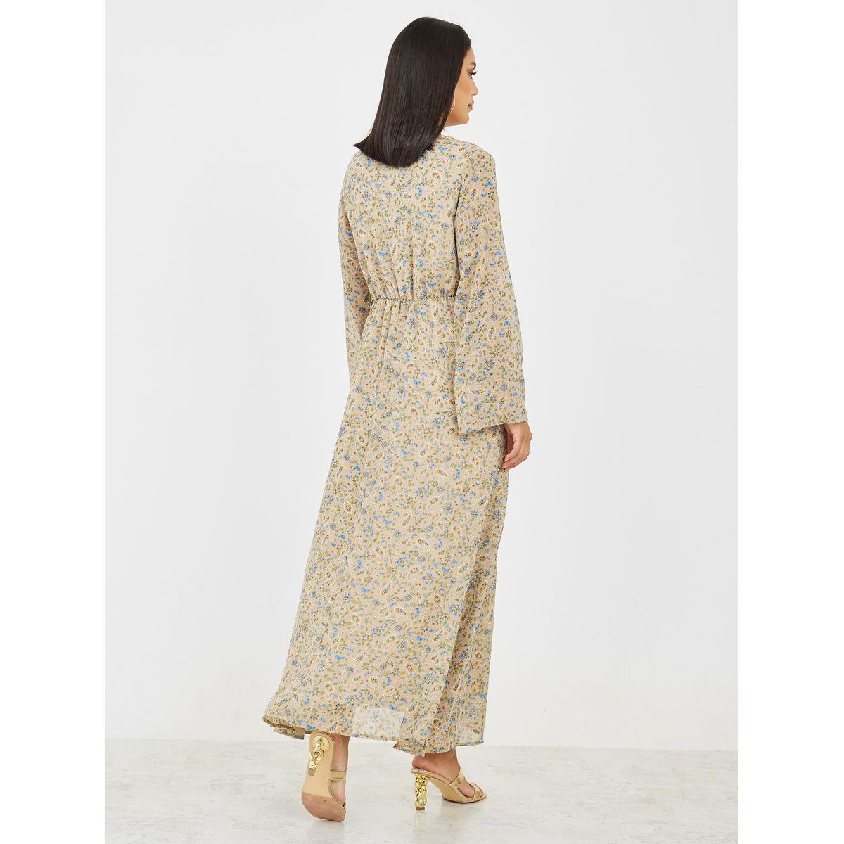 Styli All Over Floral Print A-Line Maxi Dress-women-clothing-dresses-image-4