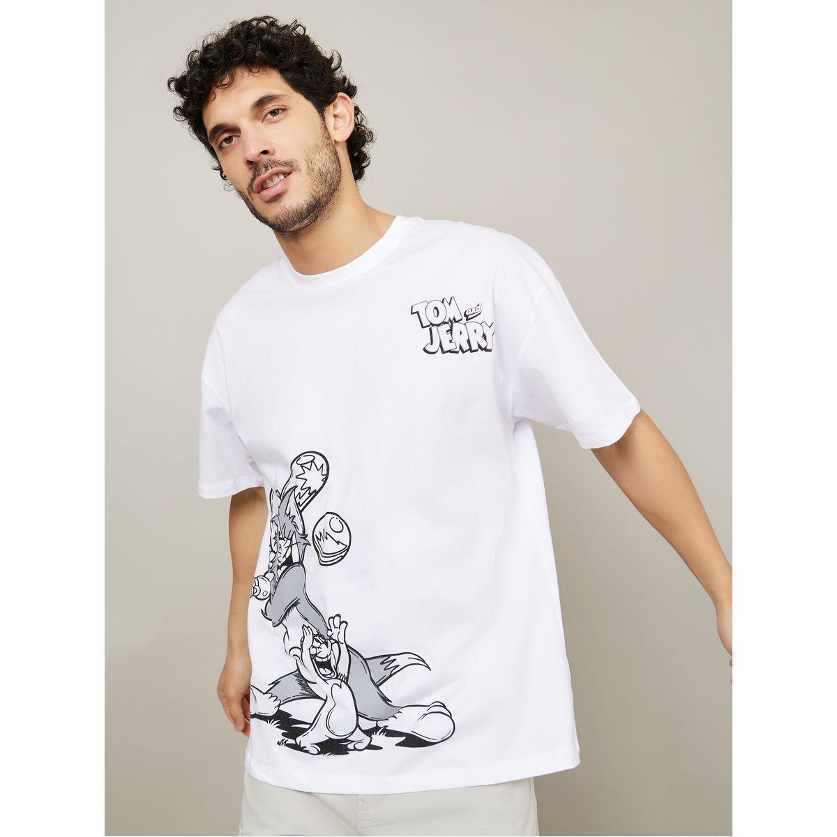 تيشيرت بقصة واسعة وأكمام قصيرة-men-clothing-tshirtsandpolos-tshirts-image-1
