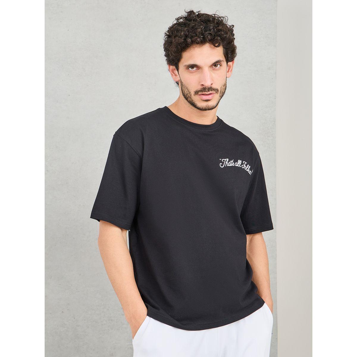 تيشيرت واسع بطبعة لوني تونز-men-clothing-tshirtsandpolos-tshirts-image-3
