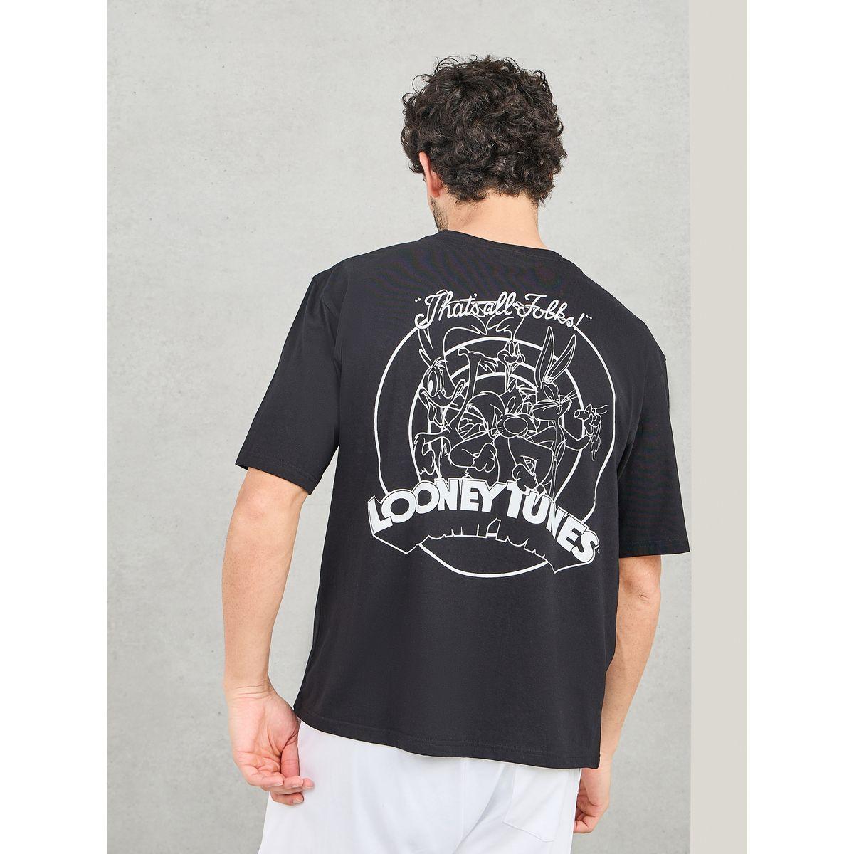 Styli Front and Back Looney Tunes Graphic Print Oversized T-shirt-men-clothing-tshirtsandpolos-tshirts-image-5