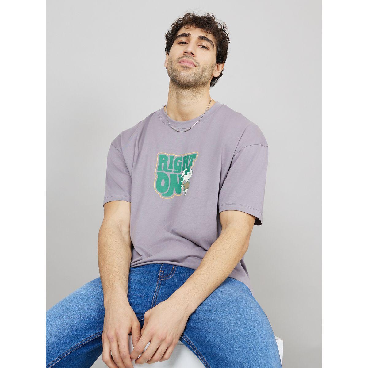 Styli Peanuts Graphic Print Oversized T Shirt-men-clothing-tshirtsandpolos-tshirts-image-1