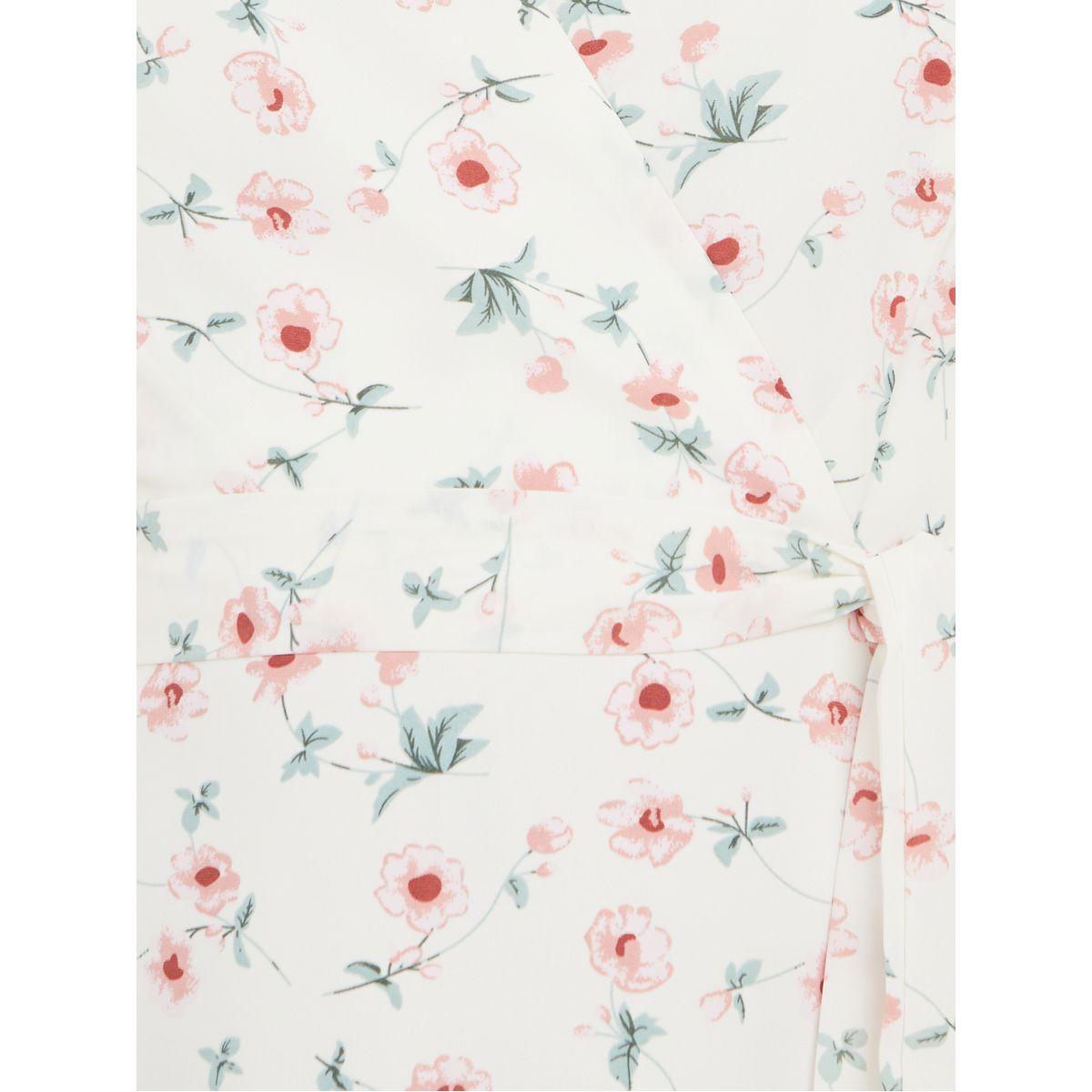 Styli Floral Print A-Line Maxi Dress with Tie Belt-women-clothing-dresses-image-3