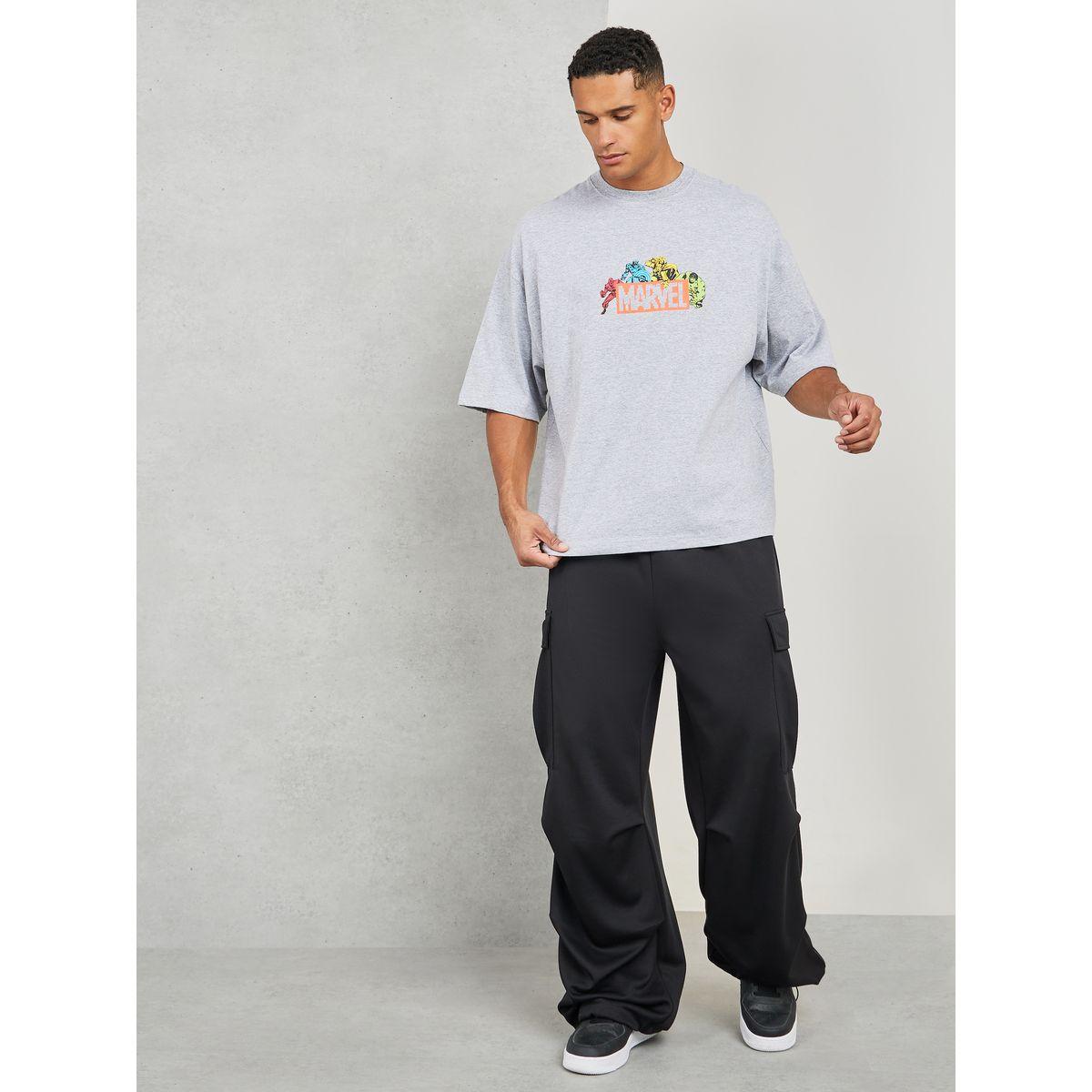 تيشيرت بوكسي مطبع بطبعة مارفل-men-clothing-tshirtsandpolos-tshirts-image-2
