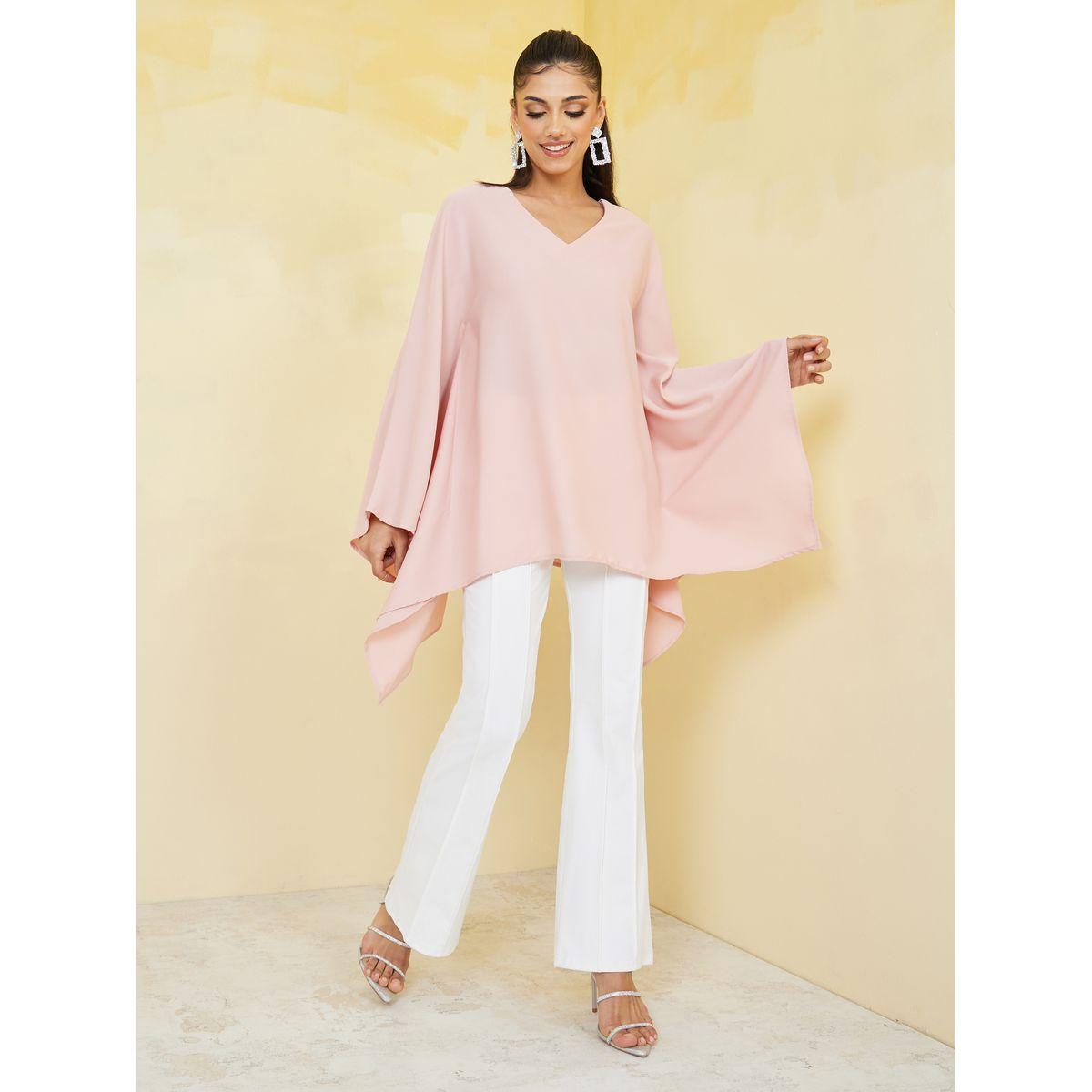 Styli Boxy Fit Batwing Sleeve Longline Tunic-women-clothing-shirtsandblouses-blouses-image-2