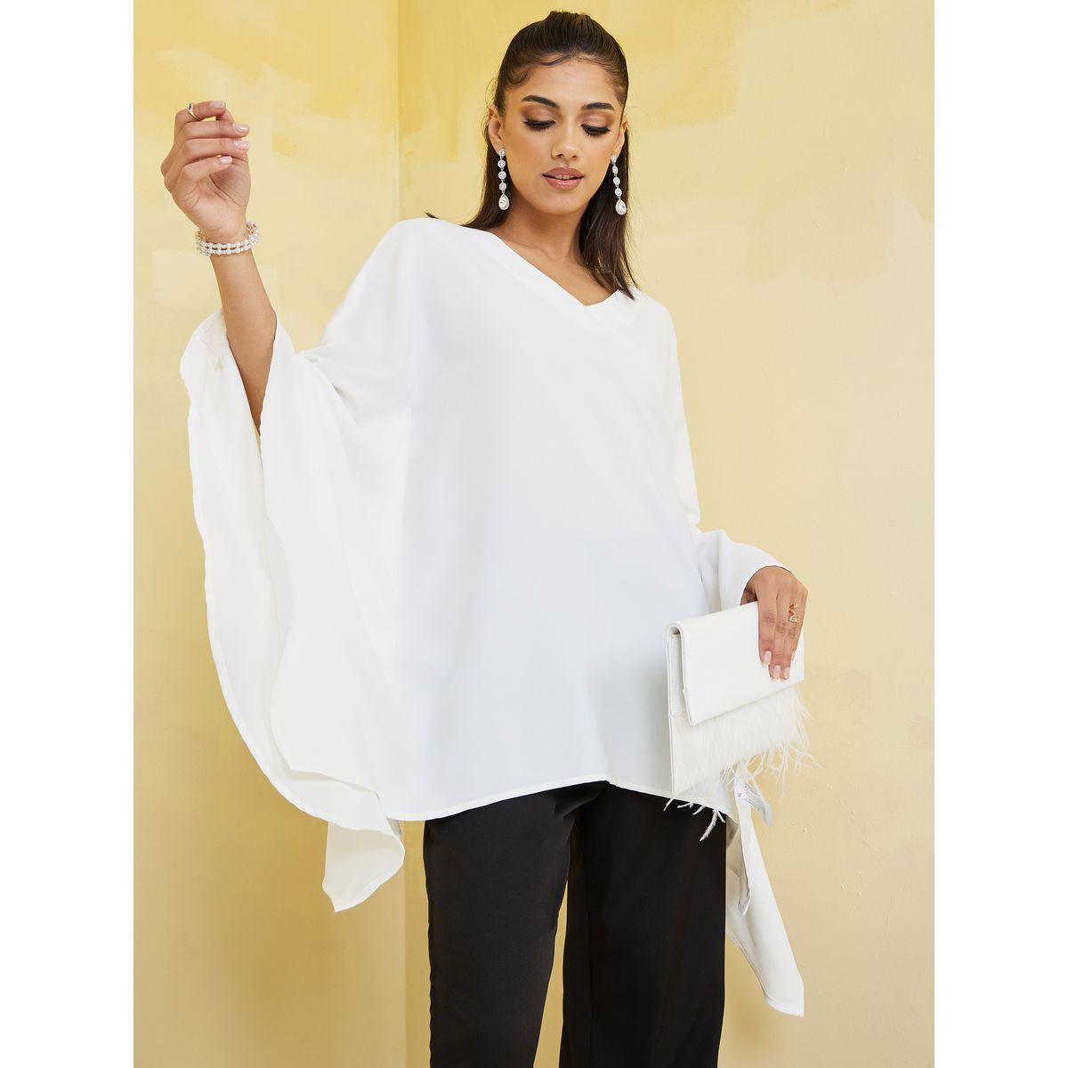 Styli Boxy Fit Batwing Sleeve Longline Tunic-women-clothing-shirtsandblouses-blouses-image-1