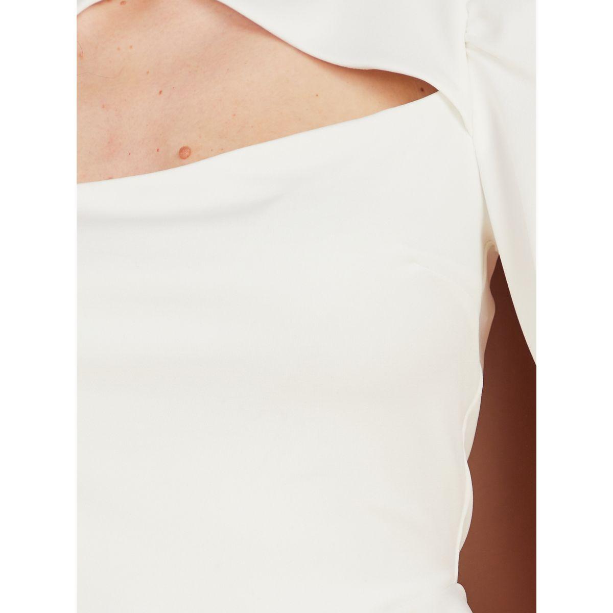Styli Cut Out High Neck Regular Fit Knit Peplum Top-women-clothing-shirtsandblouses-blouses-image-3
