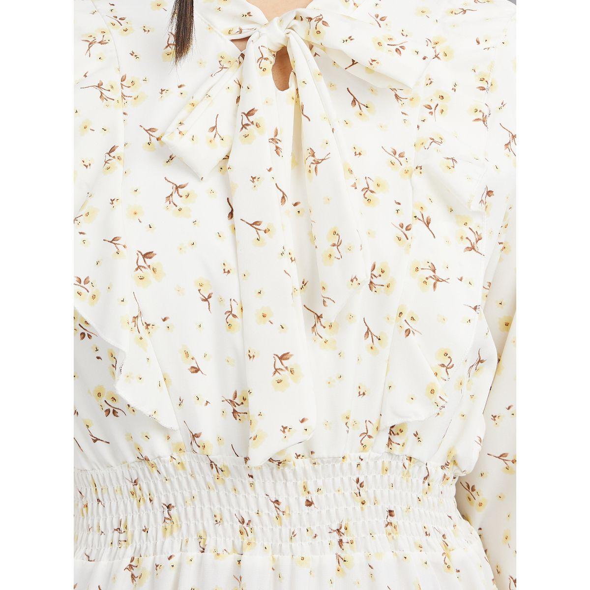 فستان ميدي بتفاصيل مزمومة-women-clothing-dresses-image-3