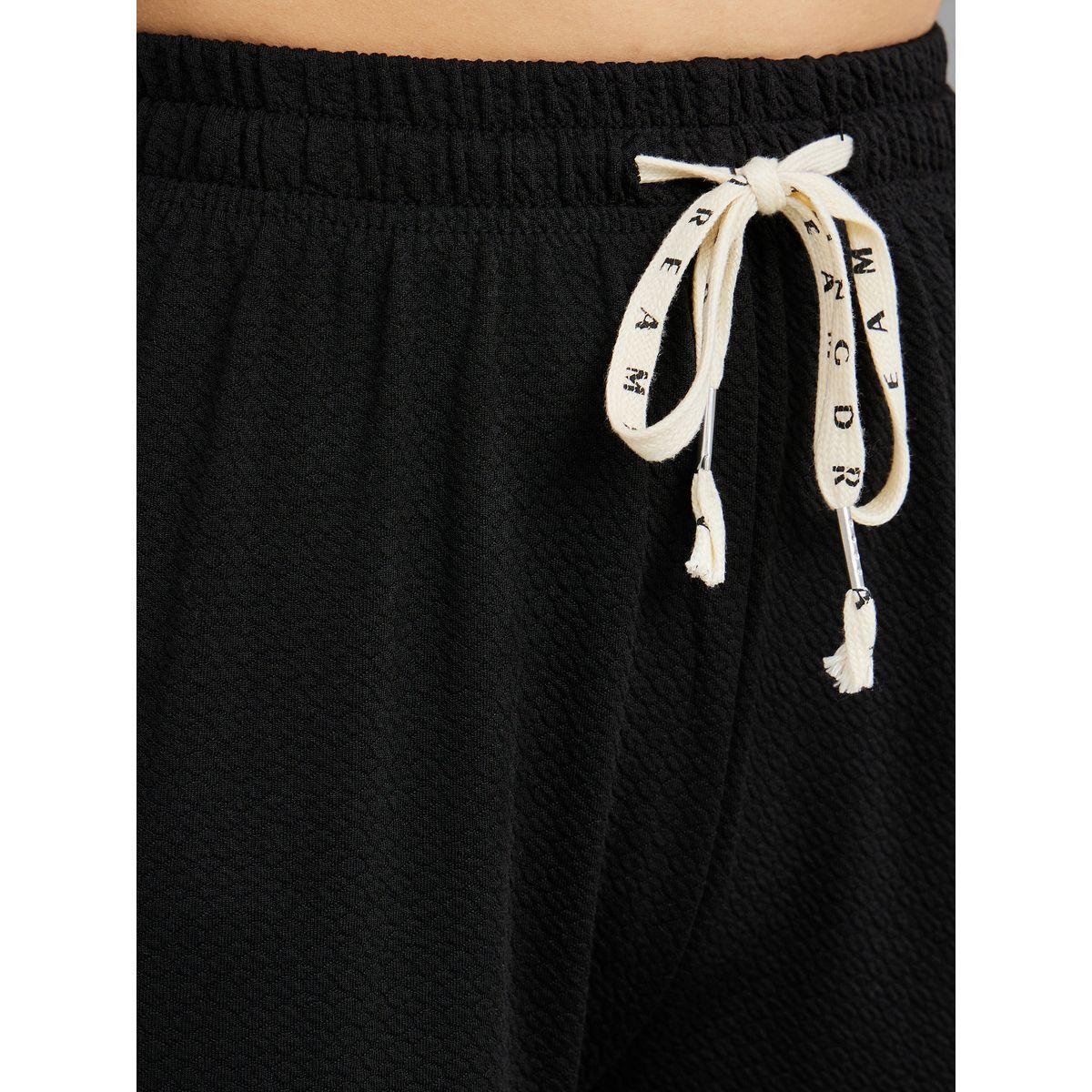 Styli Drawstring Waistband Wide Leg Pants-women-clothing-bottoms-trousers-image-3