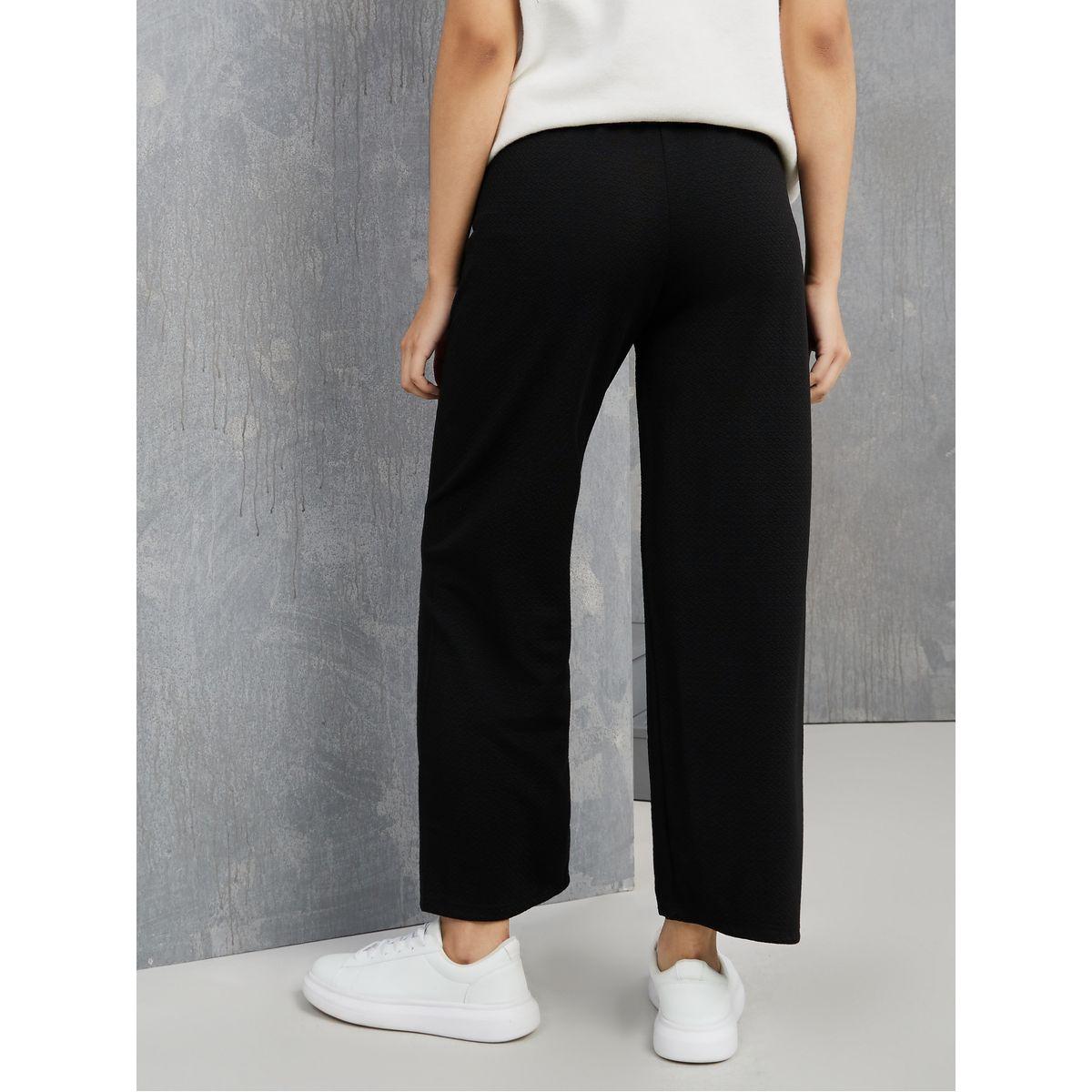 Styli Drawstring Waistband Wide Leg Pants-women-clothing-bottoms-trousers-image-4
