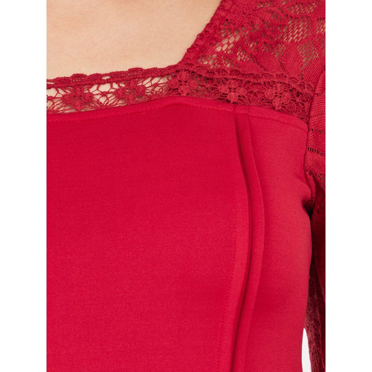 Styli Lace Insert Back Tie Detail A-Line Midi Dress-women-clothing-dresses-image-3