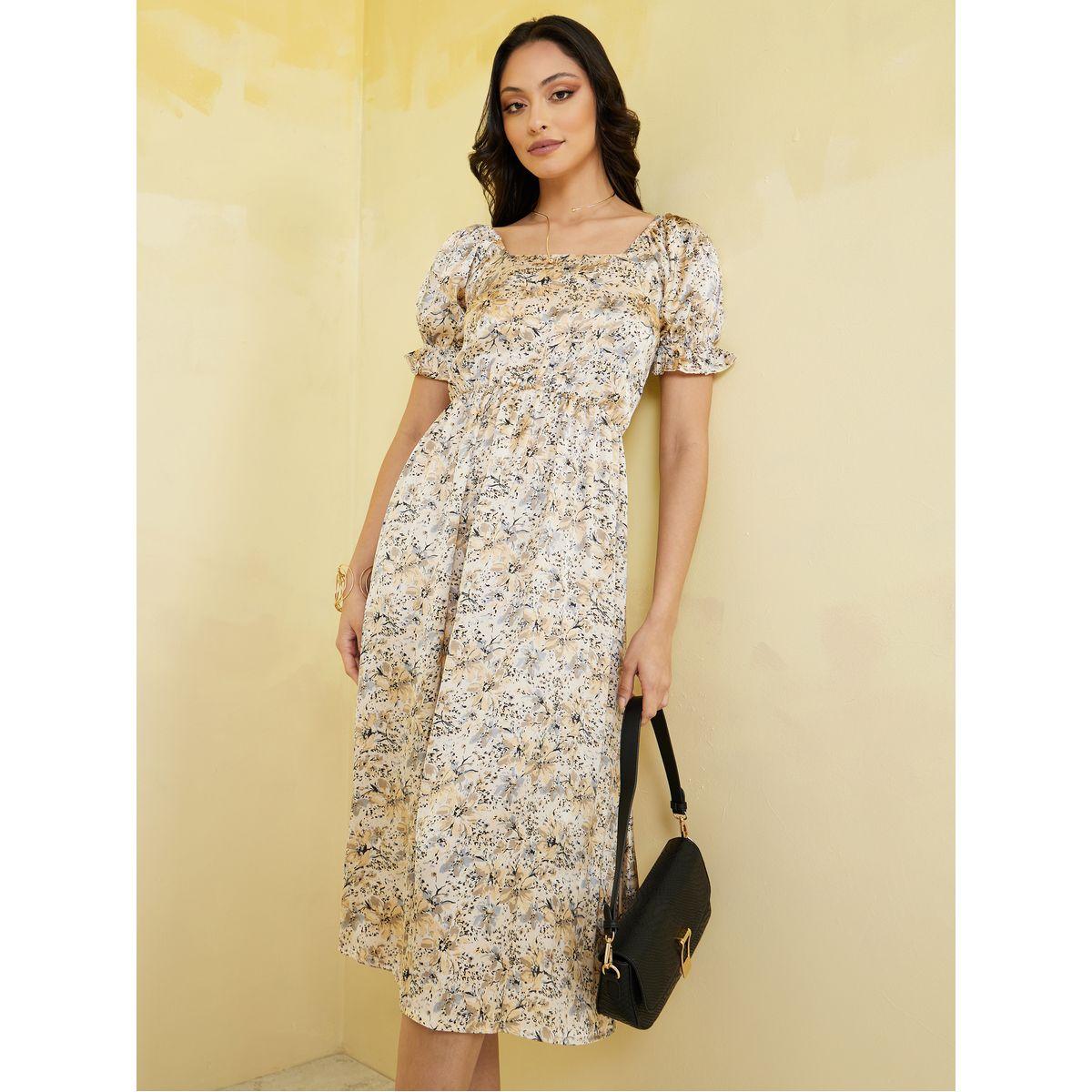 فستان ميدي مطبع بزهور-women-clothing-dresses-image-1