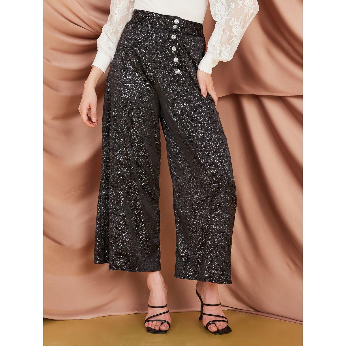بنطال واسع الأرجل مزين بأزرار-women-clothing-bottoms-trousers-image-1
