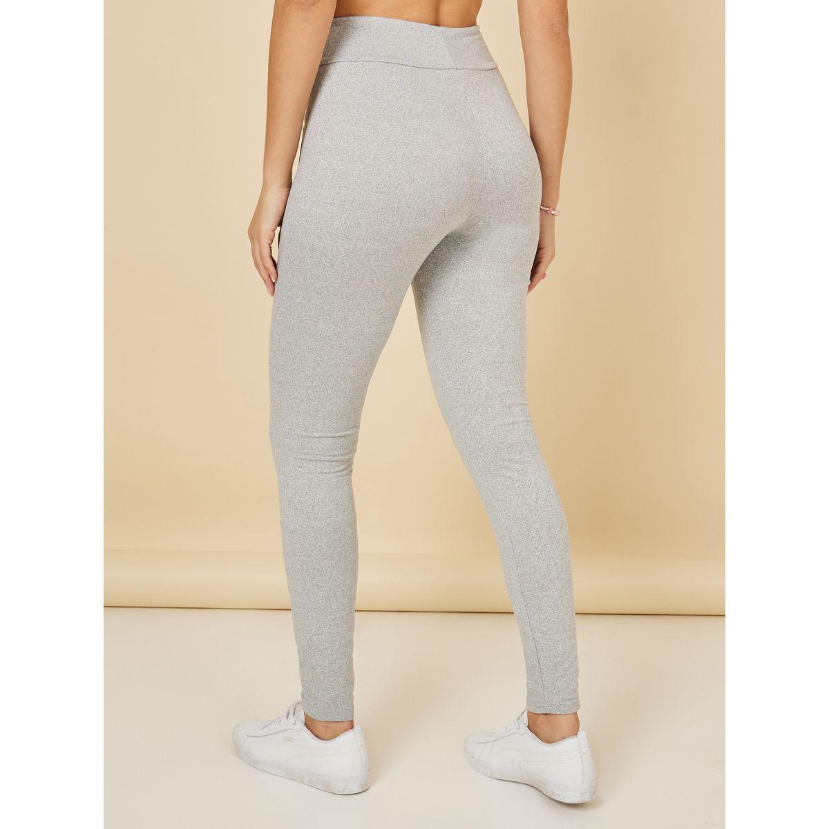 Styli Patchwork Detail Elastic Waistband Leggings-women-clothing-bottoms-leggings-image-4