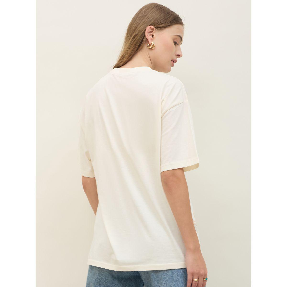 Styli Looney Tunes Lola Sketch Graphic Longline Oversized T-Shirt-women-clothing-tshirts-image-5