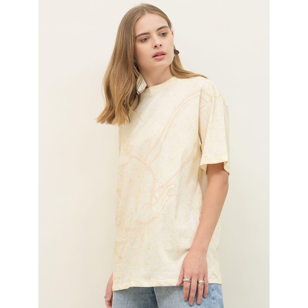 Disney Oversized Dumbo Graphic Longline T-Shirt-women-clothing-tshirts-image-3