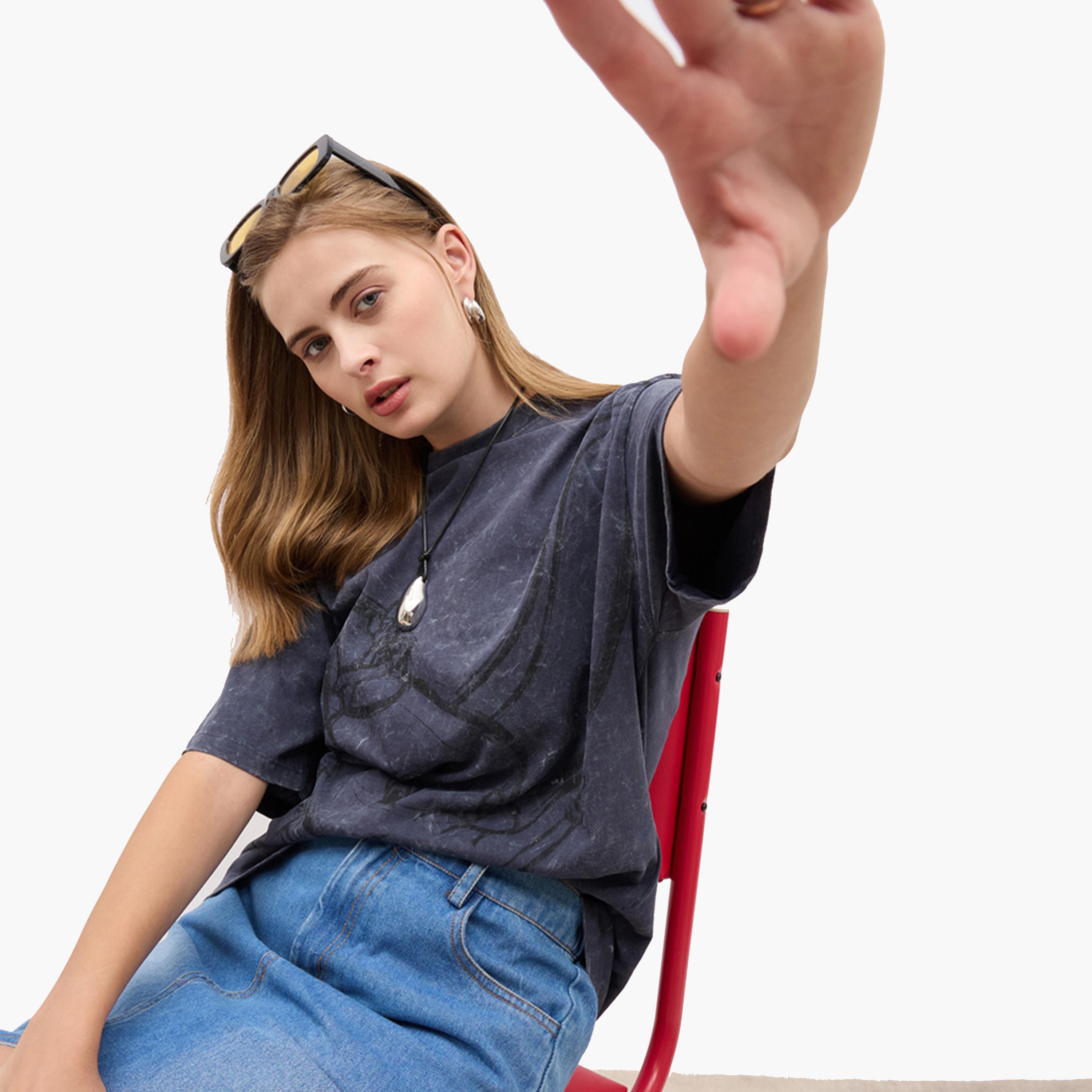 Styli Graphic Print Short Sleeve Oversized T-Shirt-women-clothing-tshirts-image-6