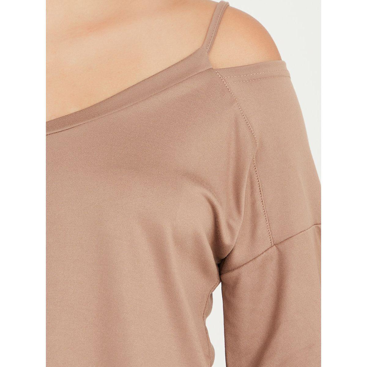 تيشيرت كاجوال بأكتاف مكشوفة-women-clothing-tshirts-image-3