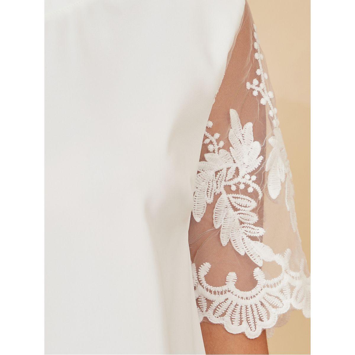 Styli Floral Embroidered Mesh Insert Blouse-women-clothing-shirtsandblouses-blouses-image-4