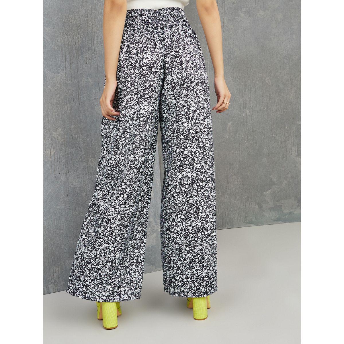 Styli High Waist Ditsy Print Wide Leg Trouser-women-clothing-bottoms-trousers-image-4