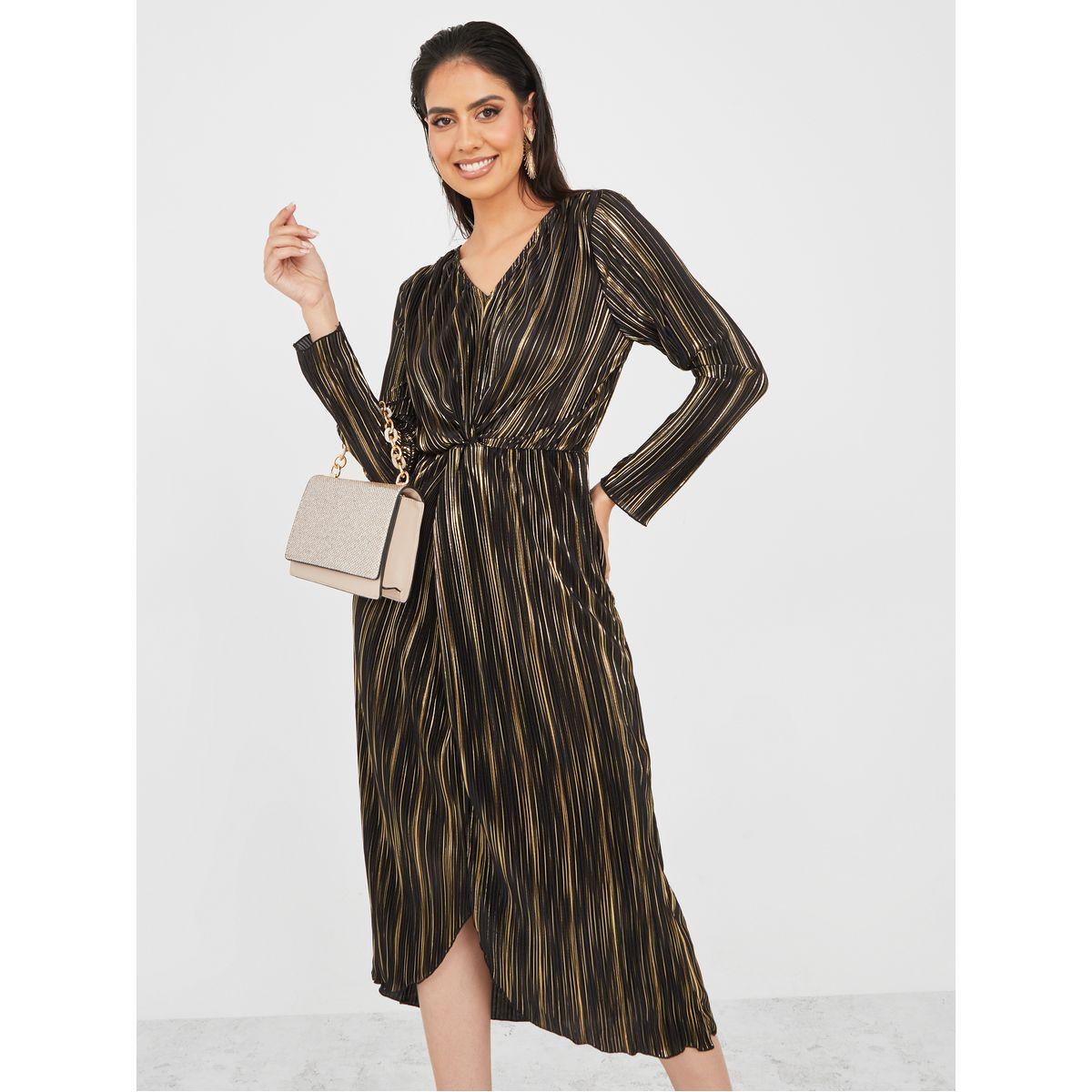 فستان قصير بنمط ملفوف-women-clothing-dresses-image-1