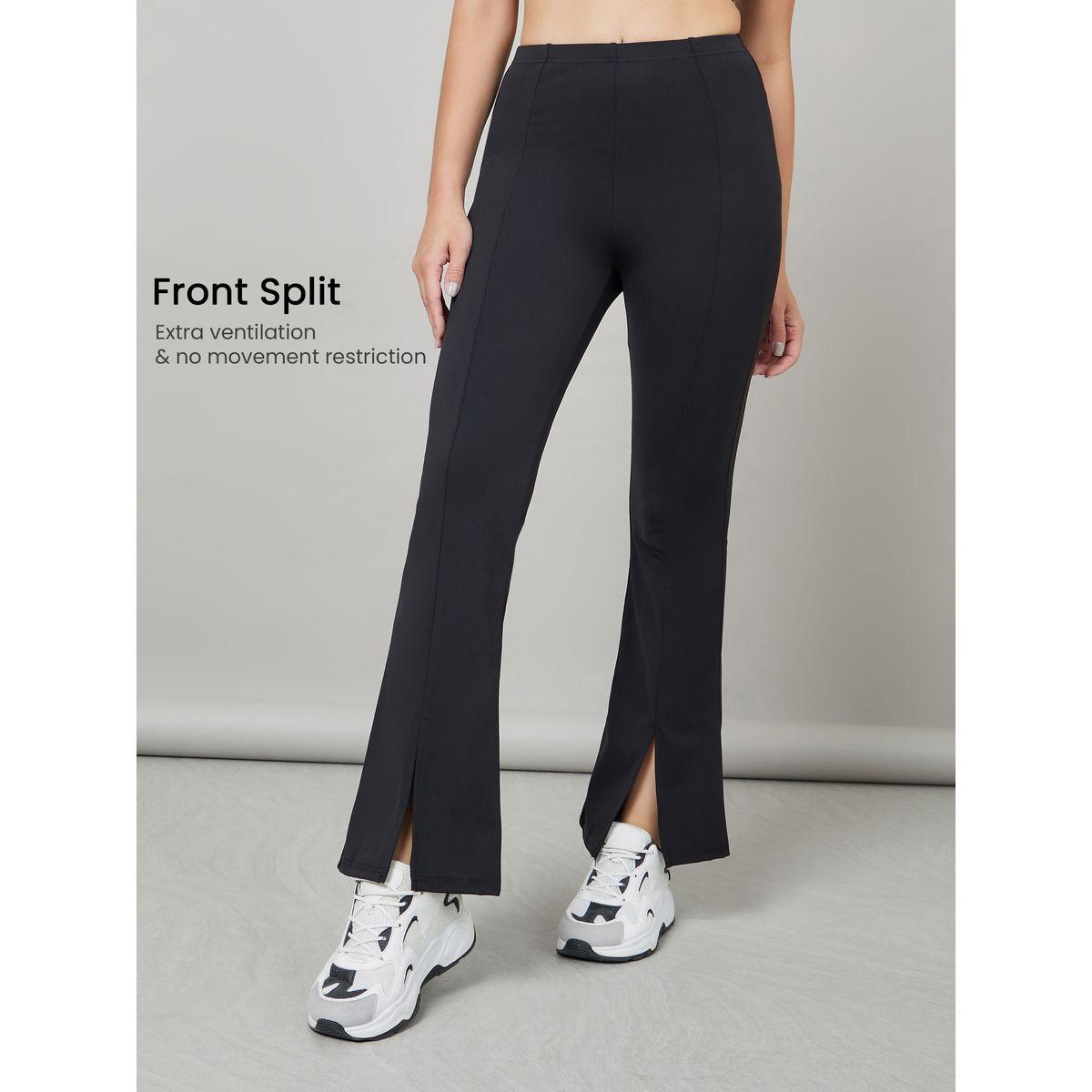 Styli Active 4Way Stretch Front Split Active Flared Pants-women-clothing-sportswearandactivewear-bottoms-image-1