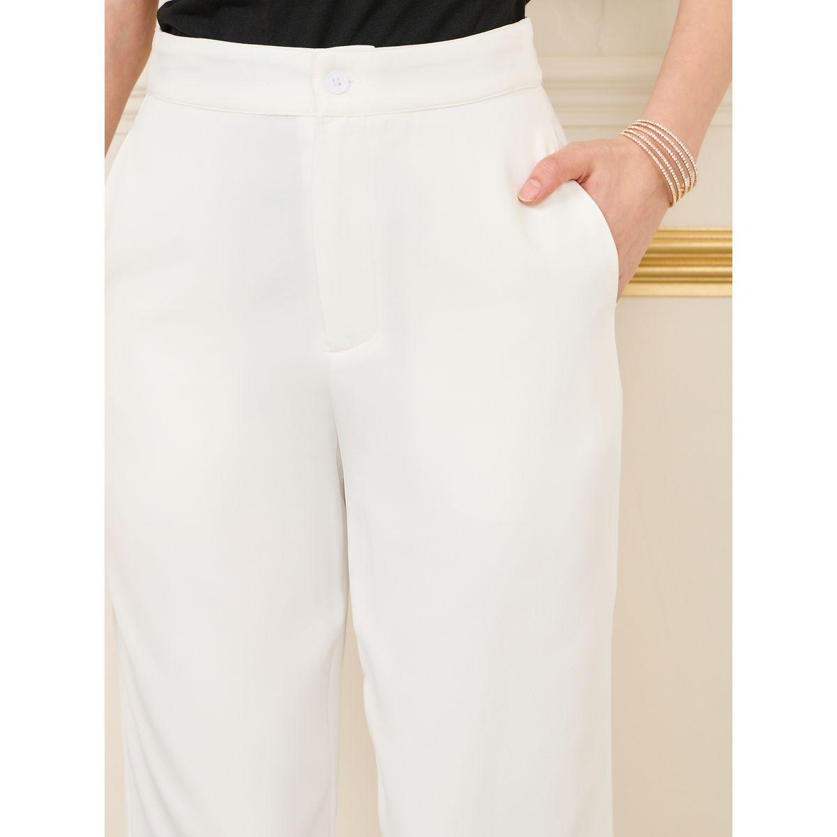 Styli Limited Faux Feather Trim Straight Leg Trousers-women-clothing-bottoms-trousers-image-3