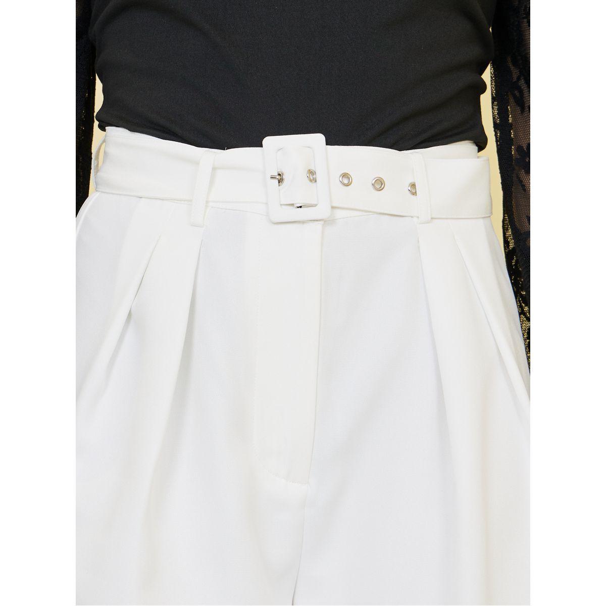 Styli Limited Pleat Detail Wide Leg Belted Trousers-women-clothing-bottoms-trousers-image-3