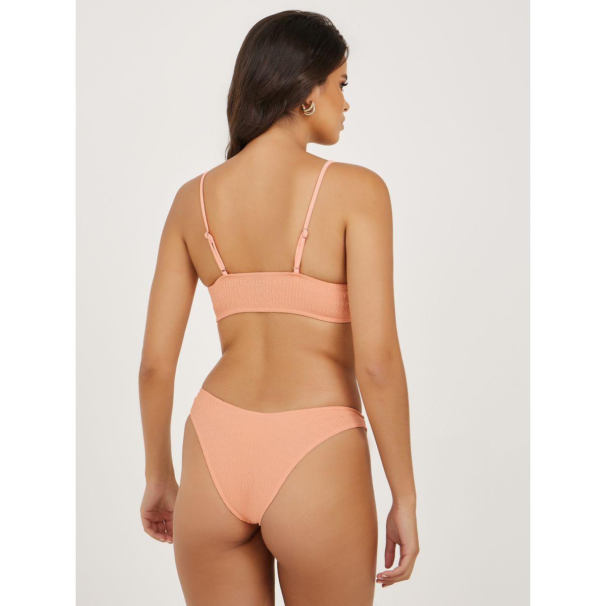 Styli Crinkle O Ring and Chain Detail Top and Bikini Set-women-clothing-swimandbeach-swim-bikinis-image-5