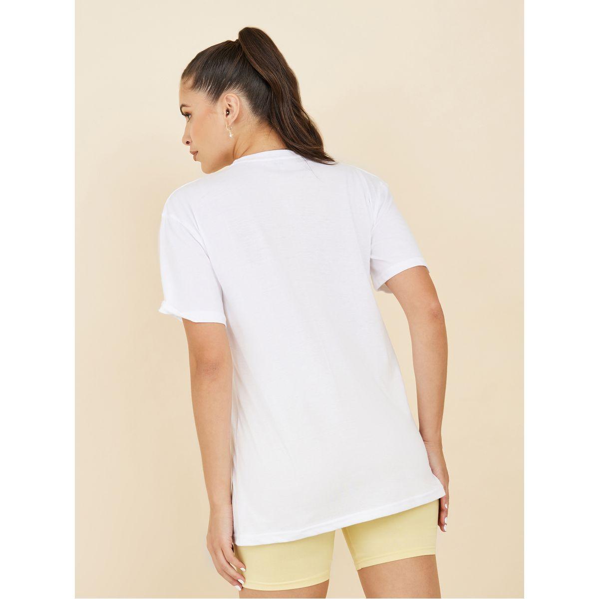 Styli Oversized Slogan Foil Print T-Shirt-women-clothing-tshirts-image-4