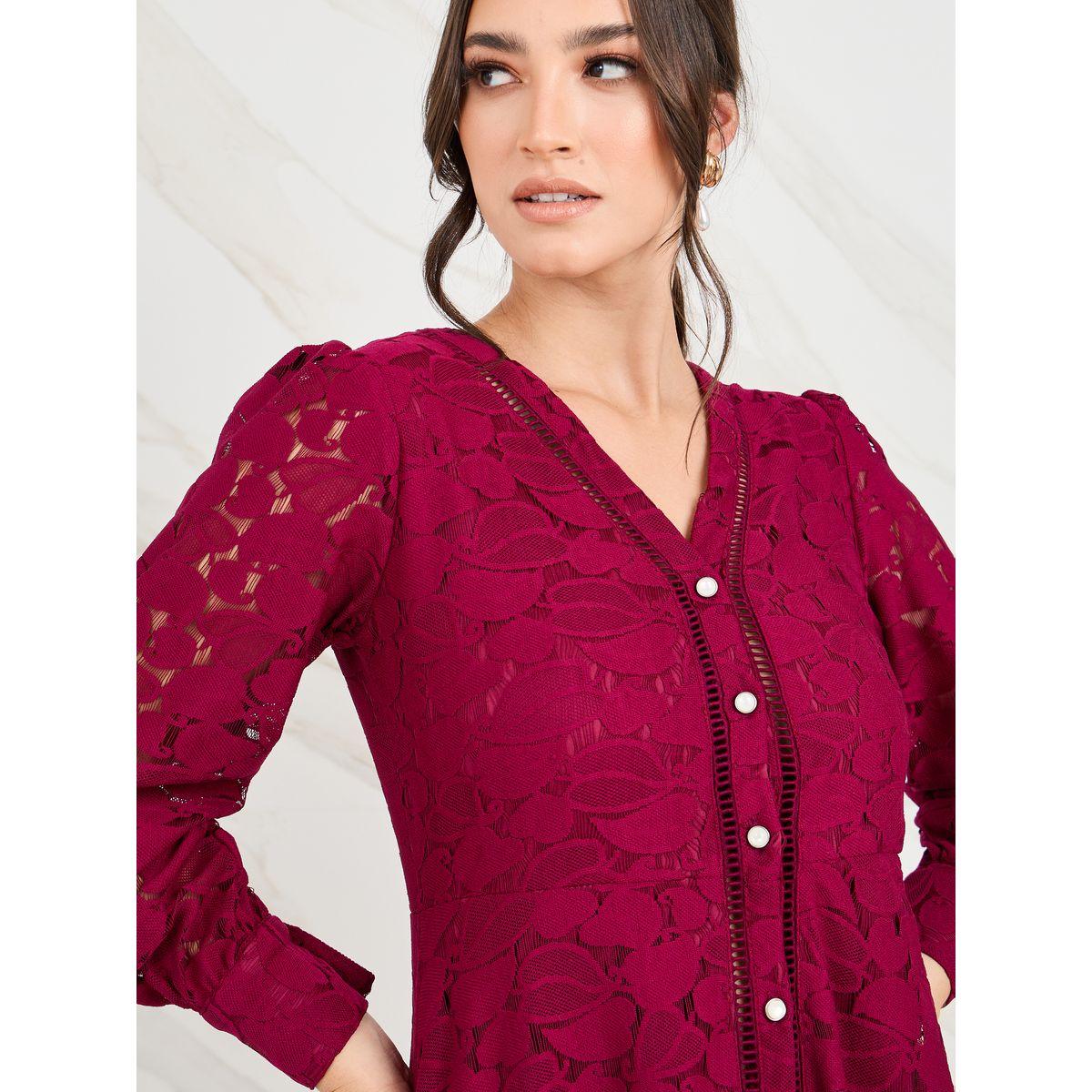 فستان ميدي بتفاصيل دانتيل-women-clothing-dresses-image-3